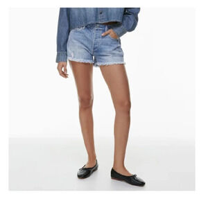 Denim Forum - The Ex-Boyfriend Hi-Rise, Relaxed Cut  Off Jean Short